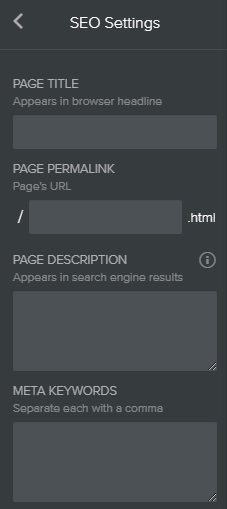 Добавить заголовок страницы: эта функция предлагает вам поле, в котором вы можете указать заголовок своей веб-страницы