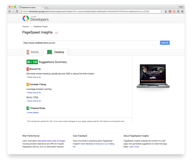 Google PageSpeed ​​Insights вражає ваш сайт два рази, перевіряючи як мобільні, так і настільні версії вашого сайту