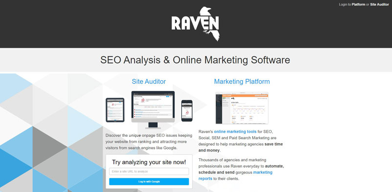 Якщо вам потрібні деякі джерела для вашої стратегії побудови посилання, інструменти Raven SEO пропонують широкий вибір безкоштовних або недорогих інструментів